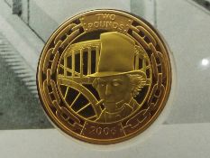 Royal Mint / Westminster - 'the Brunel Anniversary £2 Gold Coin First Day Cover' struck in 22 carat