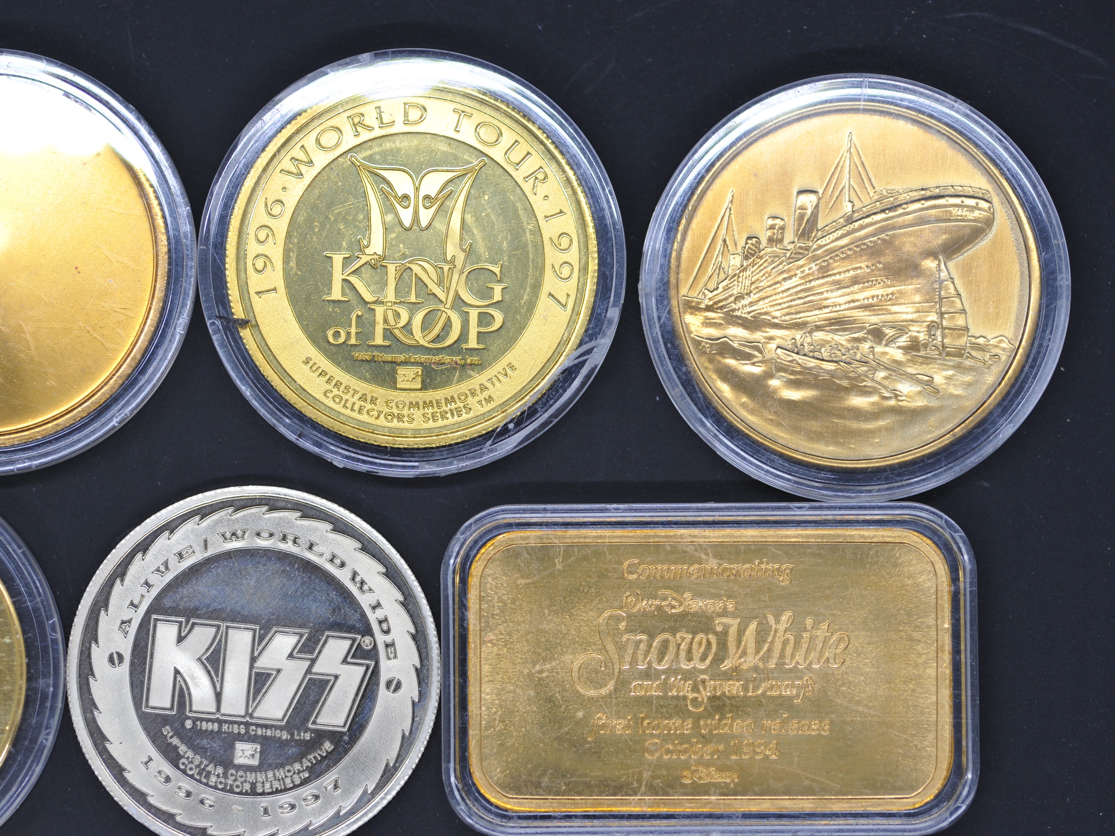 Collectable- Eight collectible coins / medallions struck by Liberty mint in the USA. - Image 2 of 5