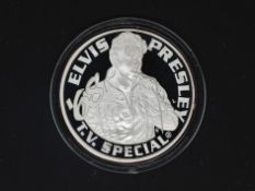 Silver - Elvis Presley - A RARE 1 troy oz (31.1 grams) fine grade .