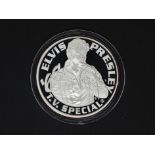 Silver - Elvis Presley - A RARE 1 troy oz (31.1 grams) fine grade .