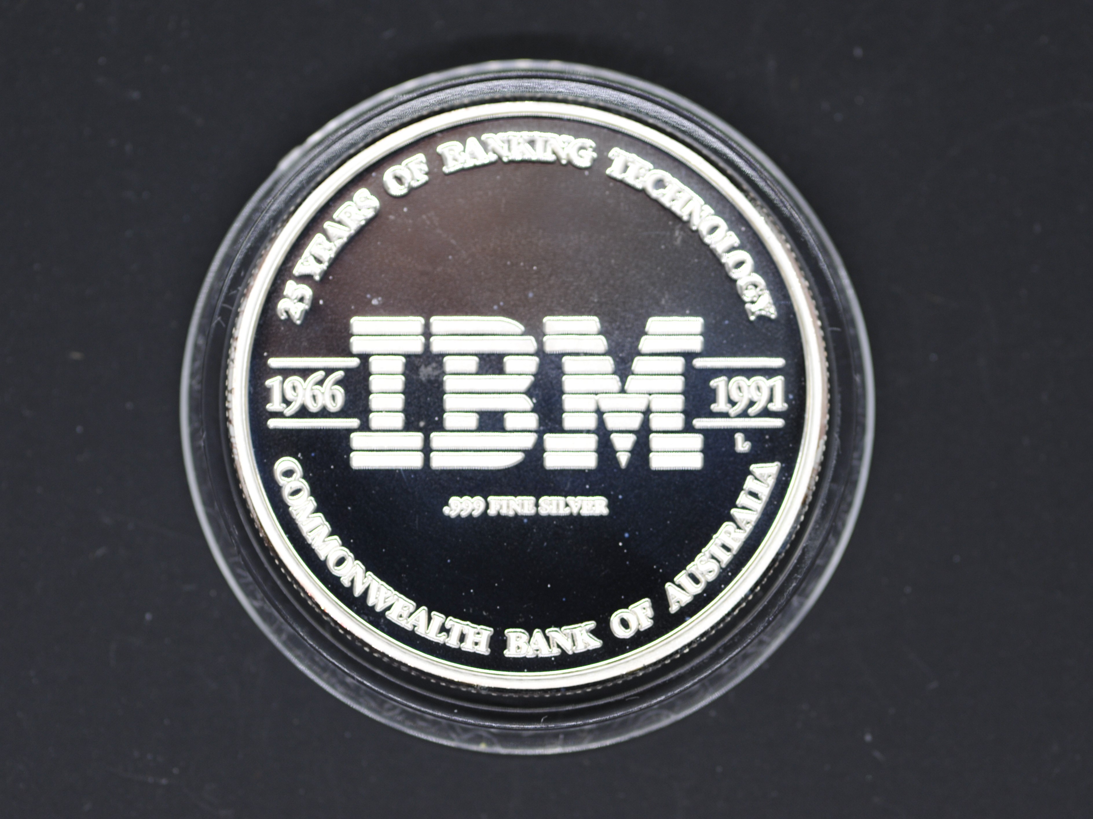 Silver - IBM - A 1 troy oz (31.1 grams) fine grade .