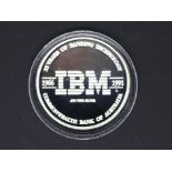 Silver - IBM - A 1 troy oz (31.1 grams) fine grade .