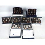 Royal Mint United Kingdom Proof Coins Collection sets comprising 1994 to 2001 inclusive,