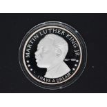 Silver - Martin Luther King - A 1 troy oz (31.1 grams) fine grade .