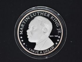 Silver - Martin Luther King - A 1 troy oz (31.1 grams) fine grade .