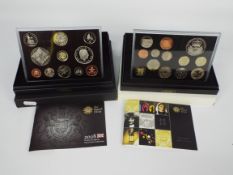Two Royal Mint United Kingdom Proof Coin Collection sets comprising 2008 and 2010,