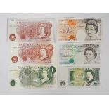 Bank Of England bank notes to include two series C 10 shilling notes, (one Fforde and one Hollom),