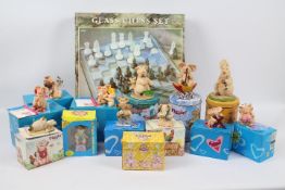 A collection of boxed Piggin' figures an