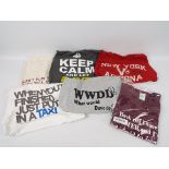Surplus Retail Stock - six Tee Shirts predominantly by Gildan, sizes M, 3 x L,