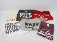 Surplus Retail Stock - six Tee Shirts predominantly by Gildan, sizes M, 3 x L,