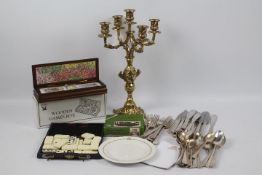 Lot to include a collection of flatware