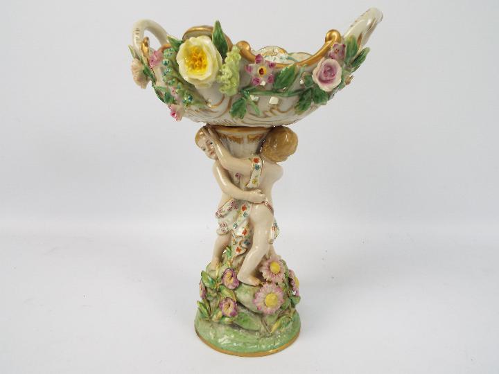 A Meissen style figural centerpiece with - Image 6 of 6