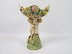 A Meissen style figural centerpiece with