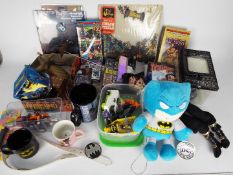 Lego - Starline - Jigstars - An ottoman full of toys and books including some unboxed Lego Batman