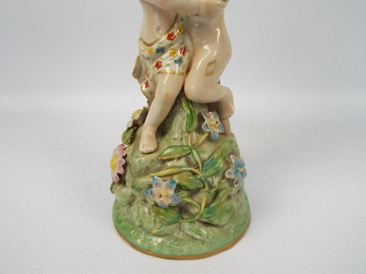 A Meissen style figural centerpiece with - Image 4 of 6