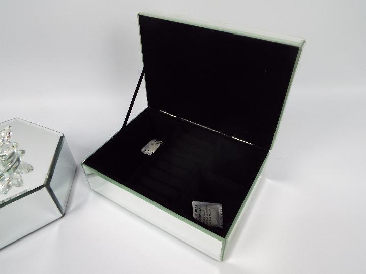 Two mirrored jewellery boxes. [2] - Image 2 of 3