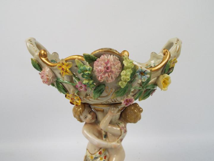 A Meissen style figural centerpiece with - Image 2 of 6