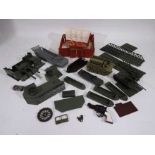 Airfix - Timpo - Lone Star - A collection of vintage plastic military models including Airfix DUKW,