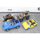 Action Man - A collection of 8 figures and 4 vehicles.