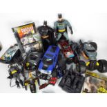 Tonka, Mattel, Fanatiks, Other - A collection of mainly Batman themed toys such as RC model cars,