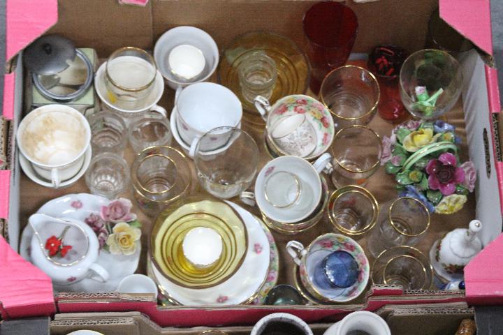 Mixed ceramics and glassware, three boxes. - Image 3 of 4