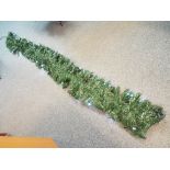 Home Decor - A 9 foot green garland with warm white lights, boxed.