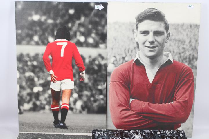 Manchester United - Four prints on canvas, varying sizes. - Image 2 of 3