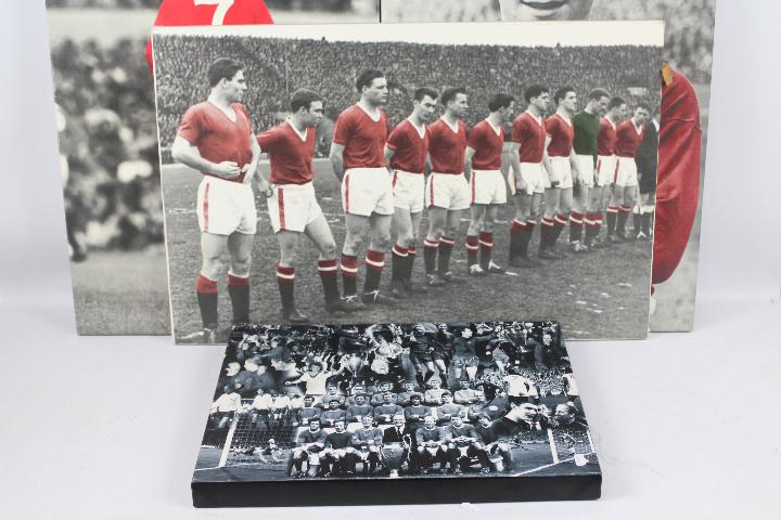 Manchester United - Four prints on canvas, varying sizes. - Image 3 of 3