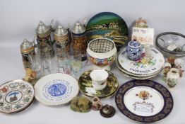 Mixed ceramics, collectables, glassware and similar.
