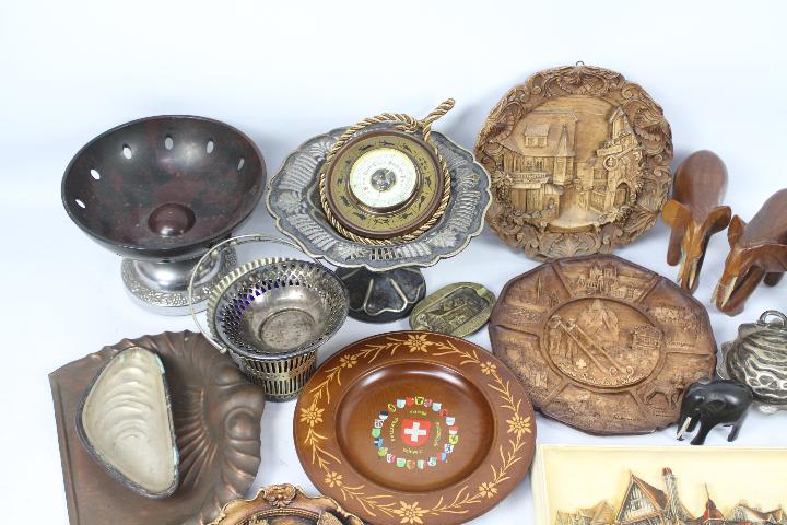 Lot to include treen, metalware including a Joseph Sankey & Sons copper crumb tray, - Image 3 of 4