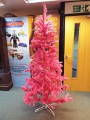 Home Decor - a 6 ft pink Christmas tree,