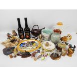 Mixed lot to include ceramics, bird figu