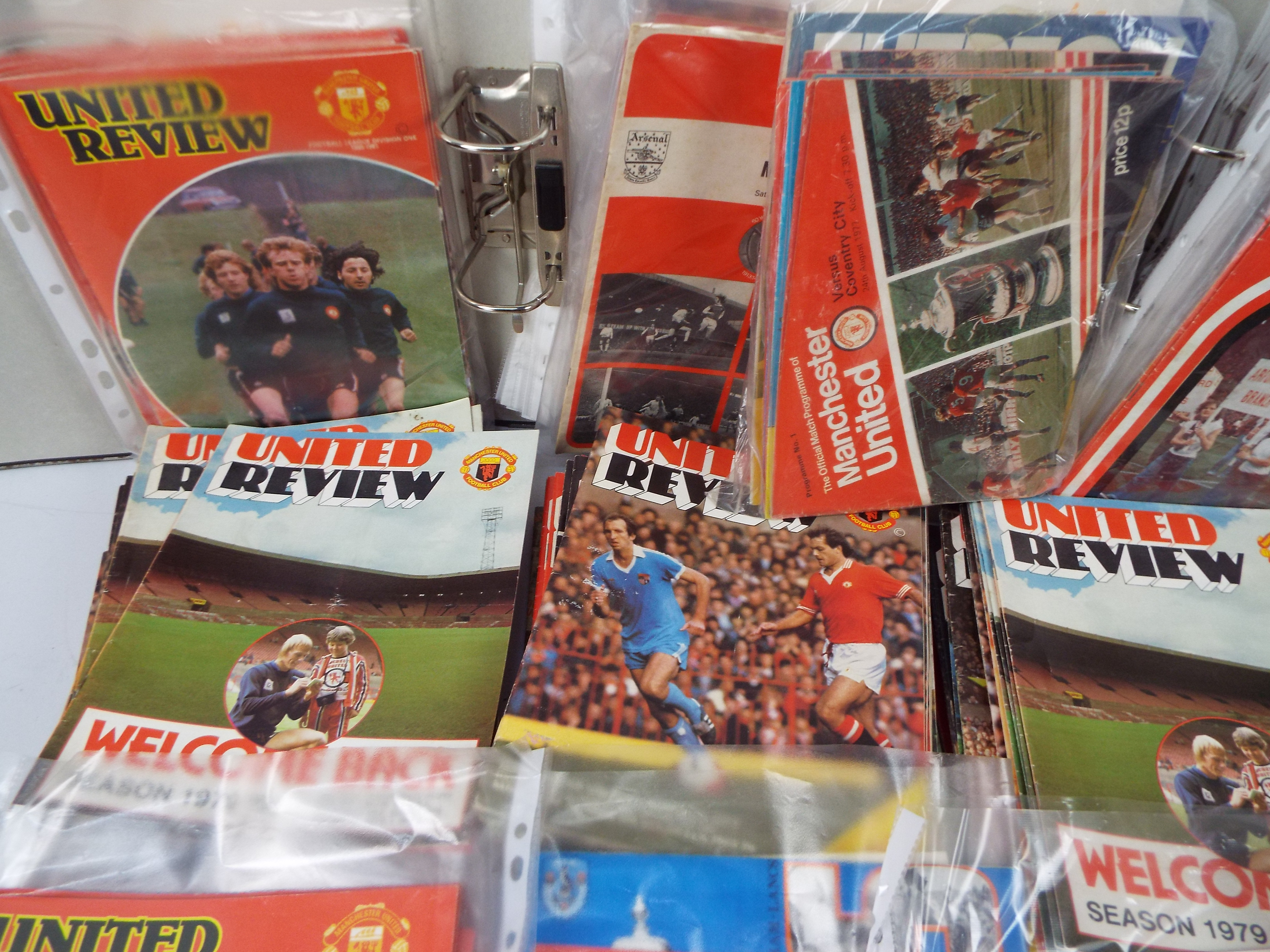 Manchester United - A large quantity of programmes, 1970's and later, one box and two binders. - Image 3 of 4
