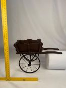 A small wooden cart, approximately 55 cm (h). NOTE: ITEM IS LOCATED IN THE L34 POSTCODE AREA.