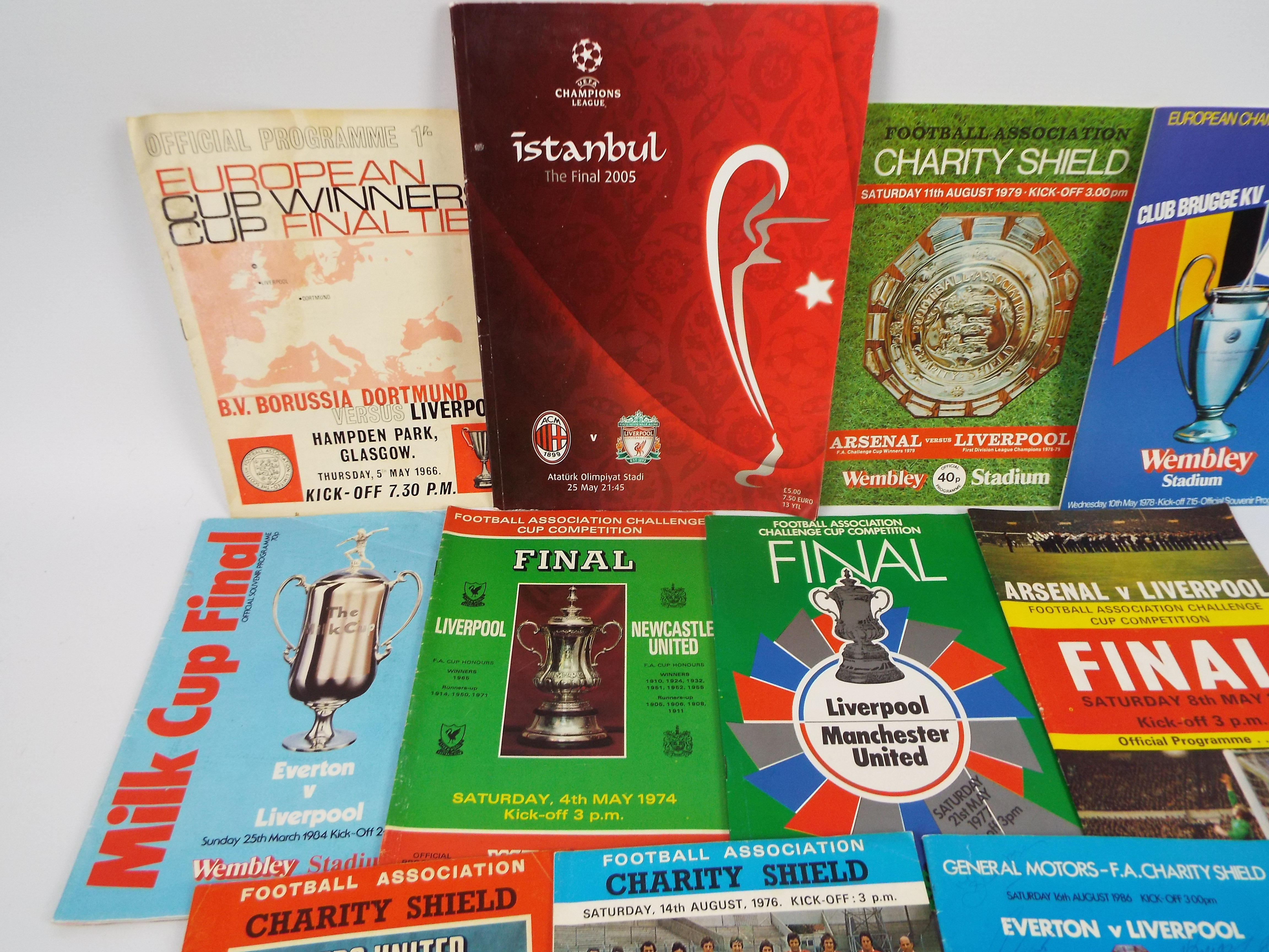 Liverpool Football Club - A collection of cup final / Charity Shield programmes to include FA Cup - Image 3 of 7