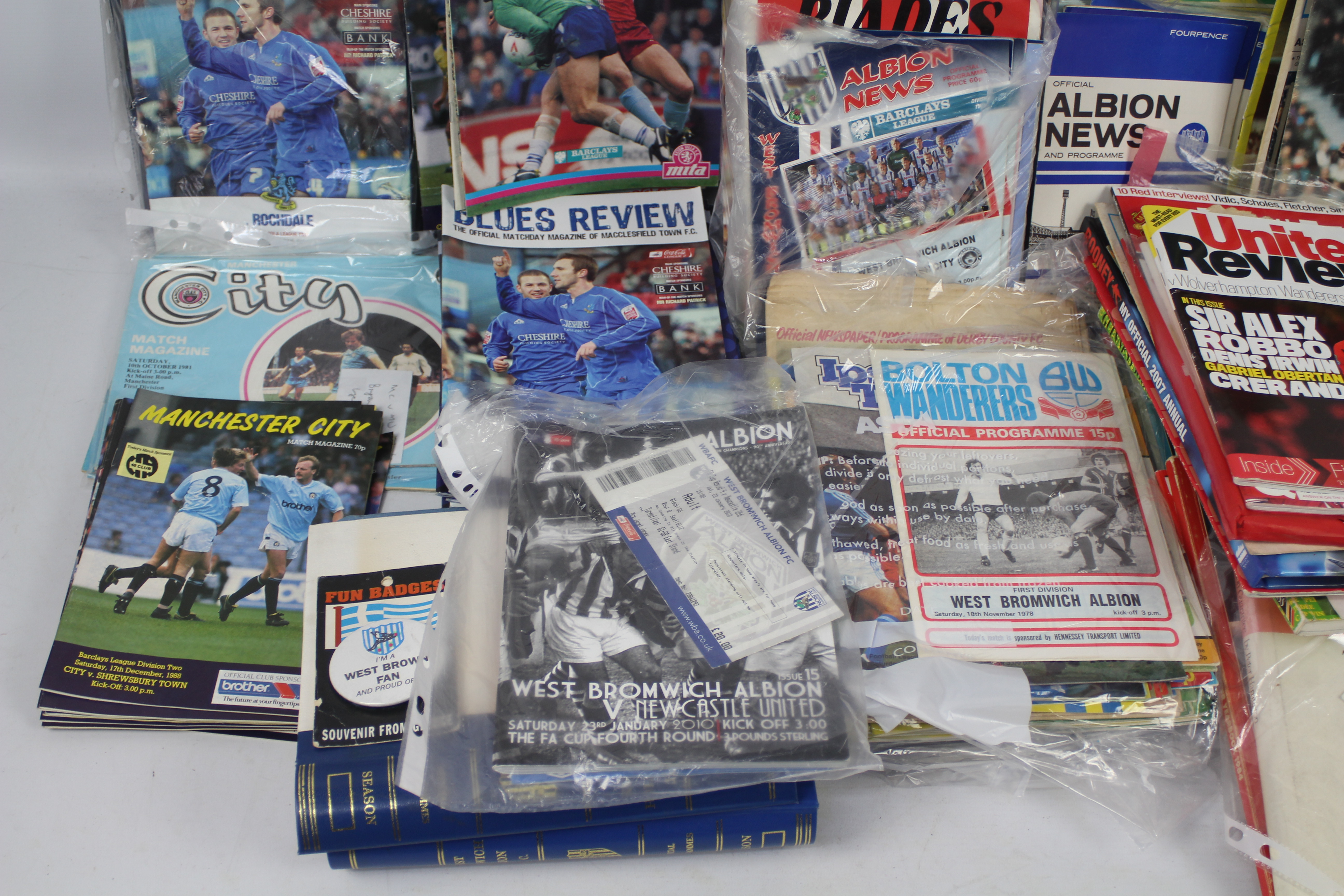 A collection of football programmes, various clubs including West Bromwich Albion, Manchester City, - Image 3 of 4