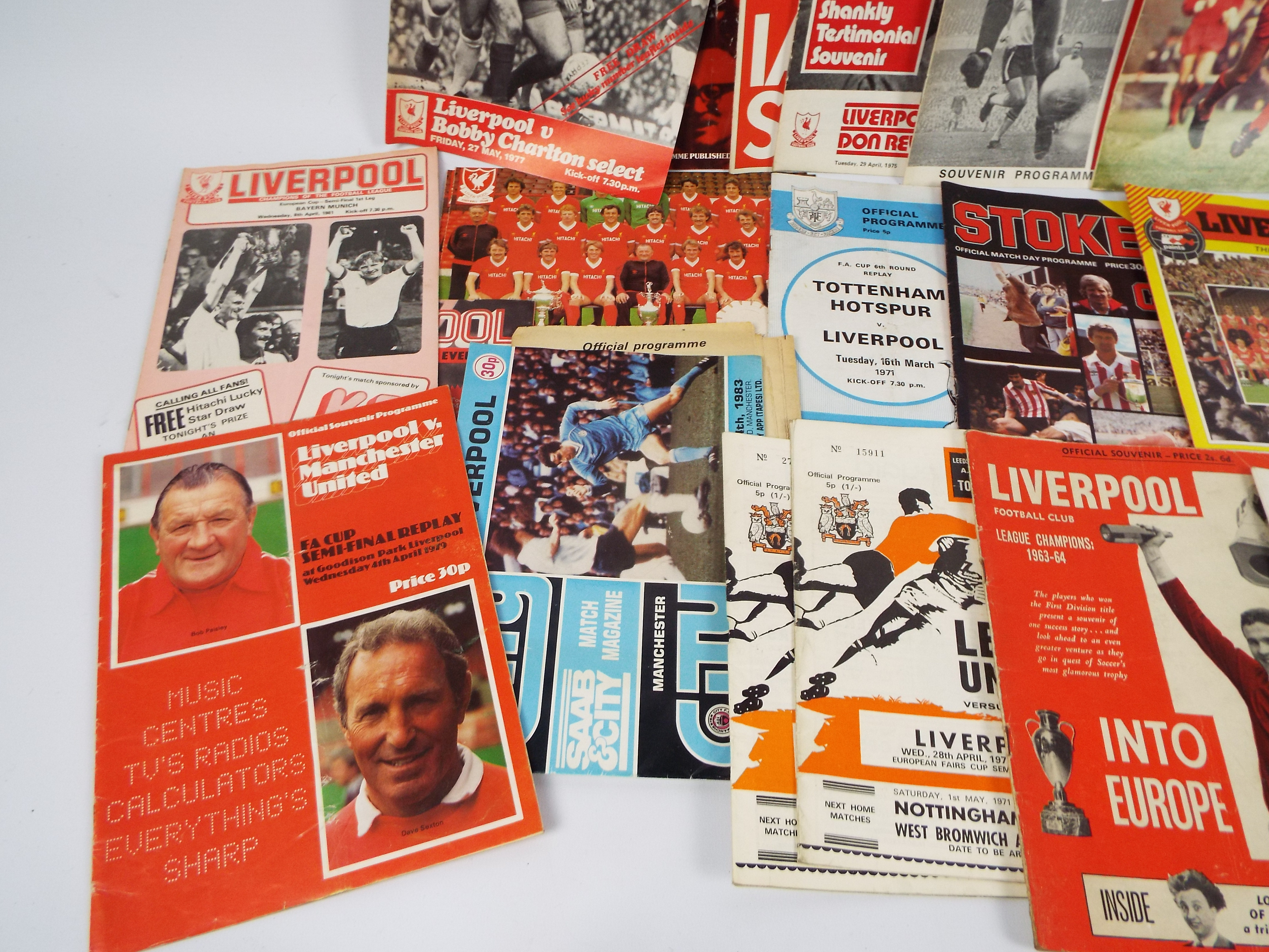 Liverpool Football Club - A collection of programmes comprising testimonials, semi-finals, - Image 3 of 5