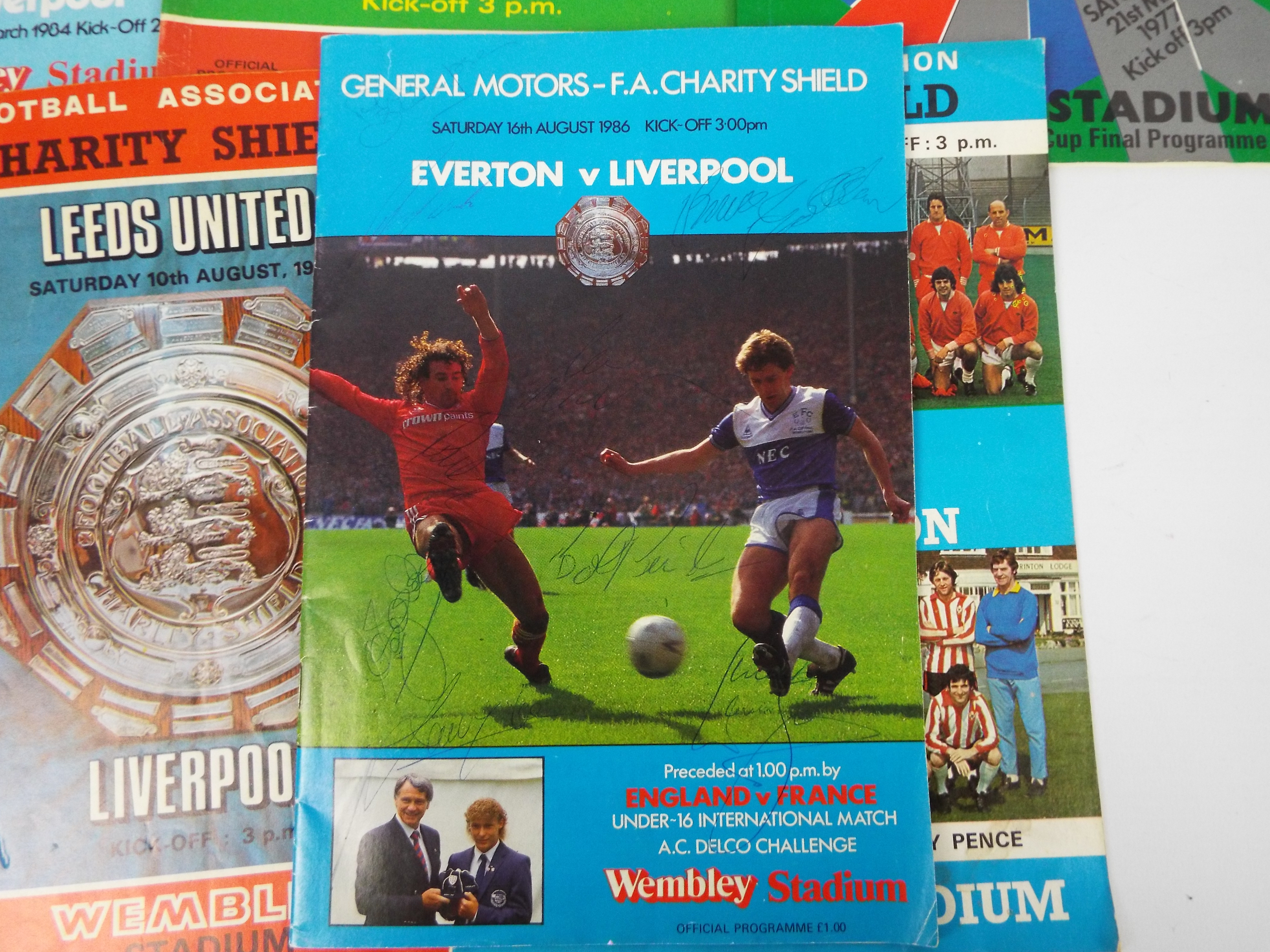 Liverpool Football Club - A collection of cup final / Charity Shield programmes to include FA Cup - Image 5 of 7