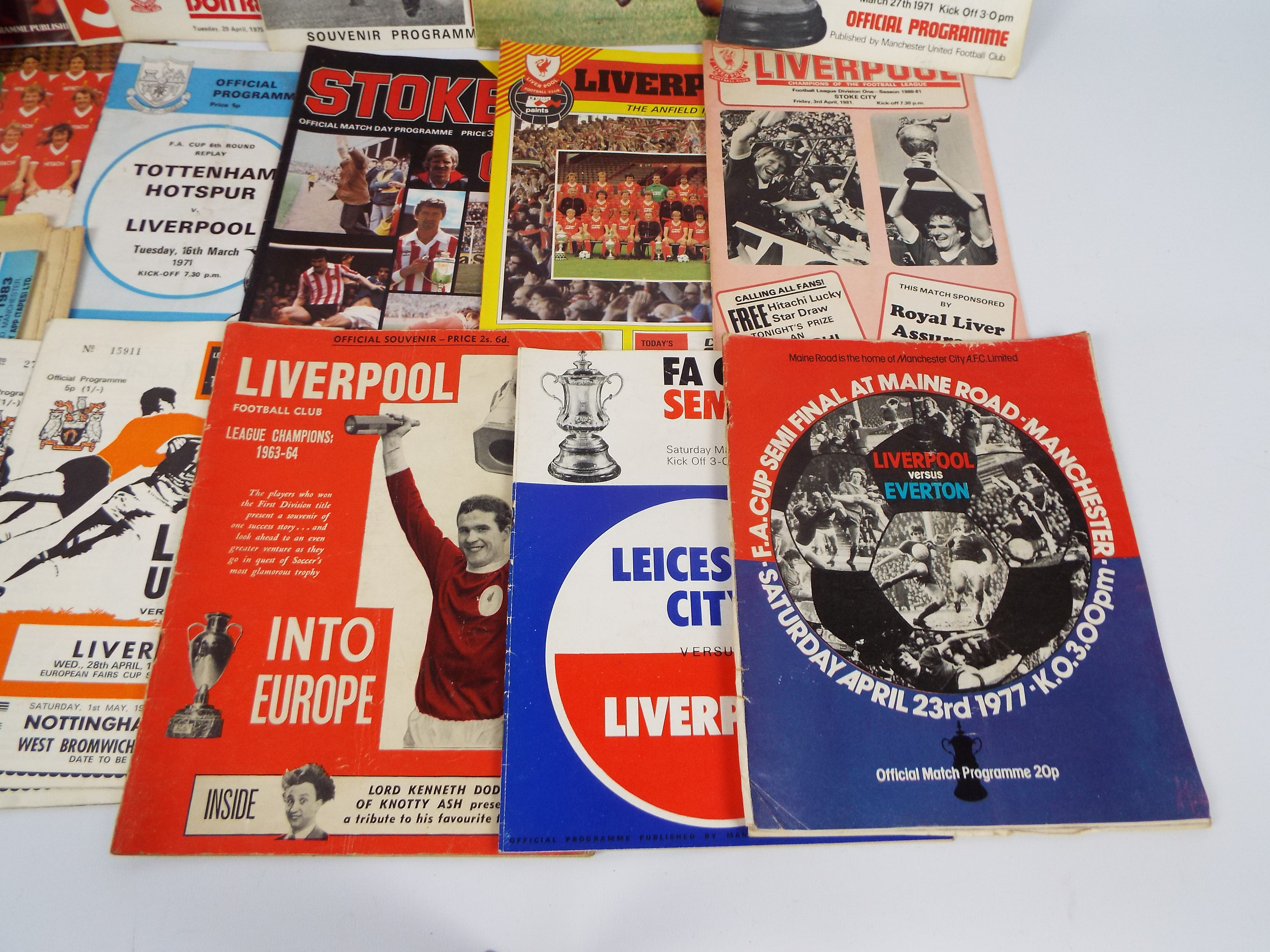 Liverpool Football Club - A collection of programmes comprising testimonials, semi-finals, - Image 2 of 5