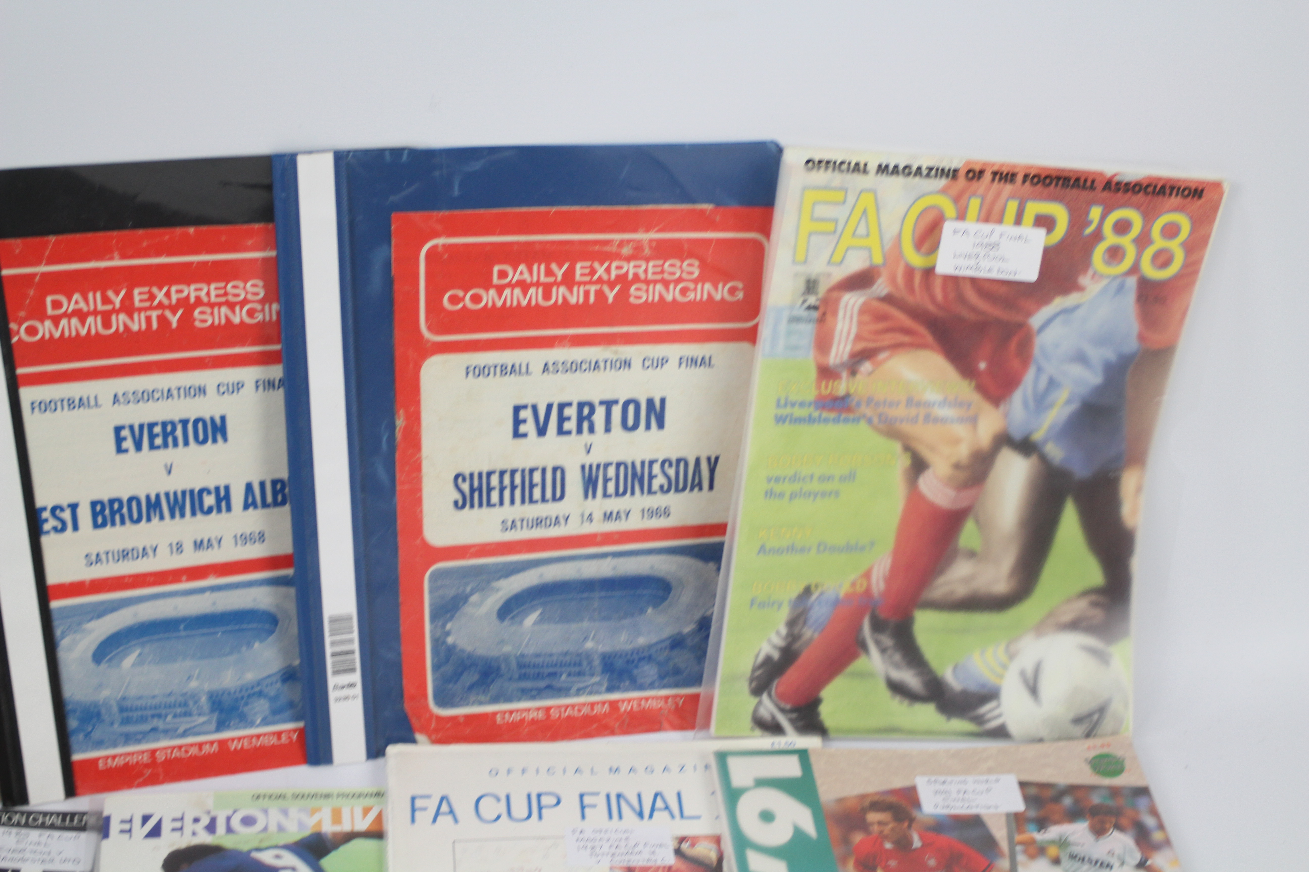 FA Cup - A collection of FA Cup final programmes including one signed (1984) and three Daily - Image 3 of 5