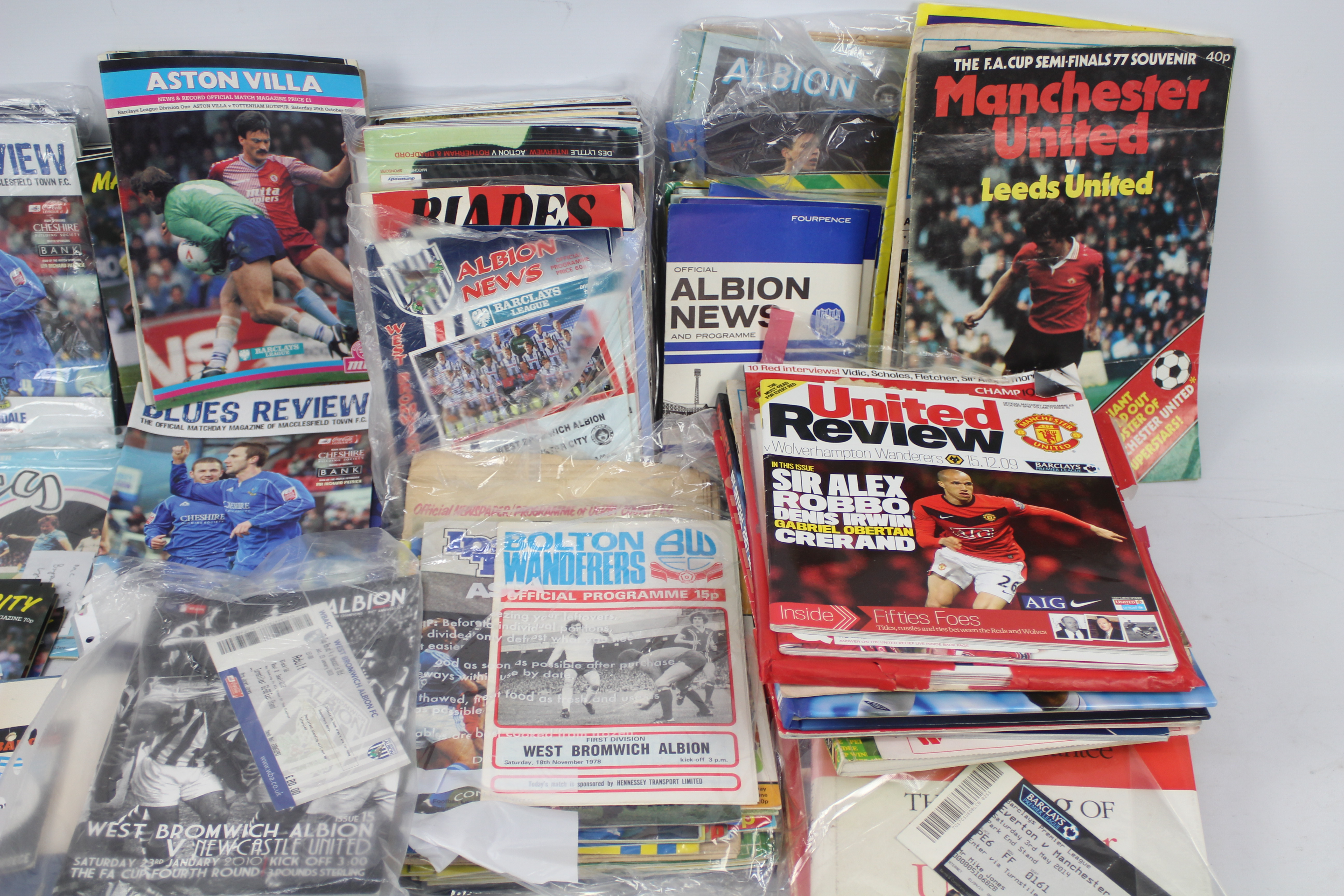 A collection of football programmes, various clubs including West Bromwich Albion, Manchester City, - Image 4 of 4