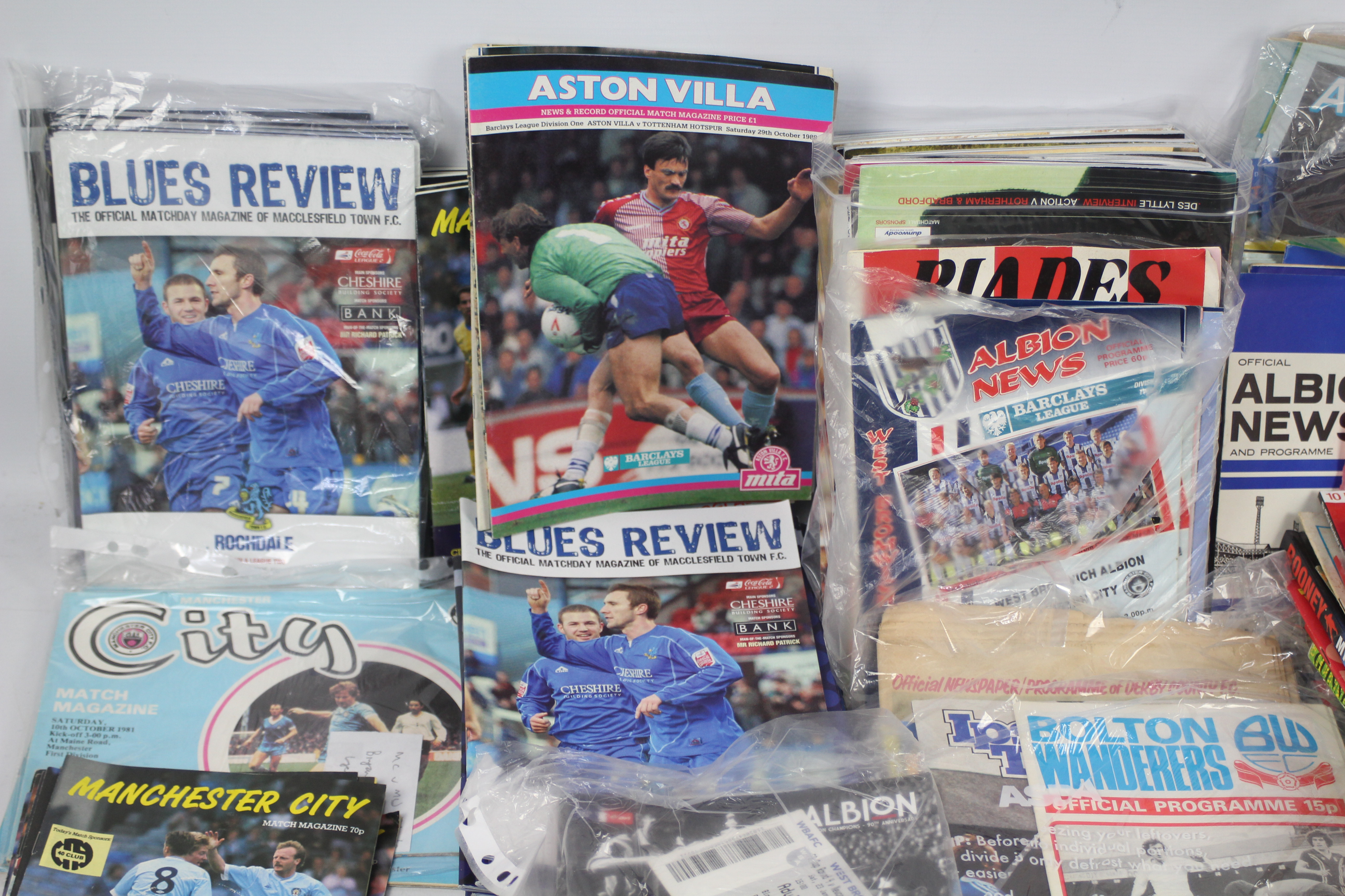 A collection of football programmes, various clubs including West Bromwich Albion, Manchester City, - Image 2 of 4