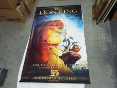 Disney - A very large promotional poster for The Lion King,