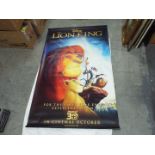 Disney - A very large promotional poster for The Lion King,