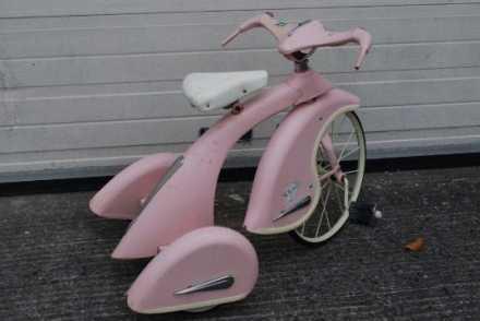 Airflow Collectibles - A vintage 1930s style AFC Sky Princess tricycle in pink. - Image 2 of 6