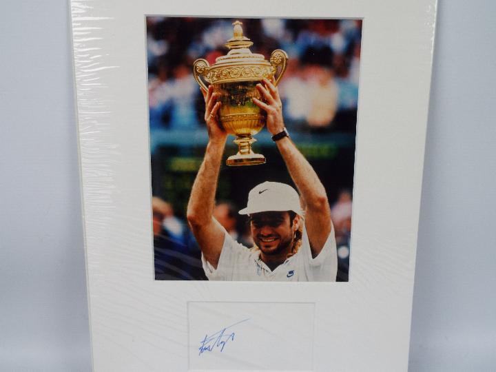 Andre Agassi - A photographic print and autograph display with certificate of authenticity. - Image 2 of 4