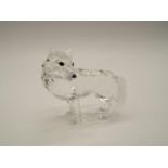 Swarovski Crystal - a Wolf, boxed with internal packaging,