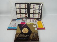 Philately - London 2012 Team GB Gold Medal Winners Stamp Collection Official Compendium and a