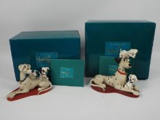 Walt Disney - Two boxed Classic Collection figural groups from 101 Dalmatians comprising Proud