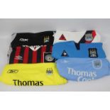 Manchester City Football Club - Six replica football shirts,